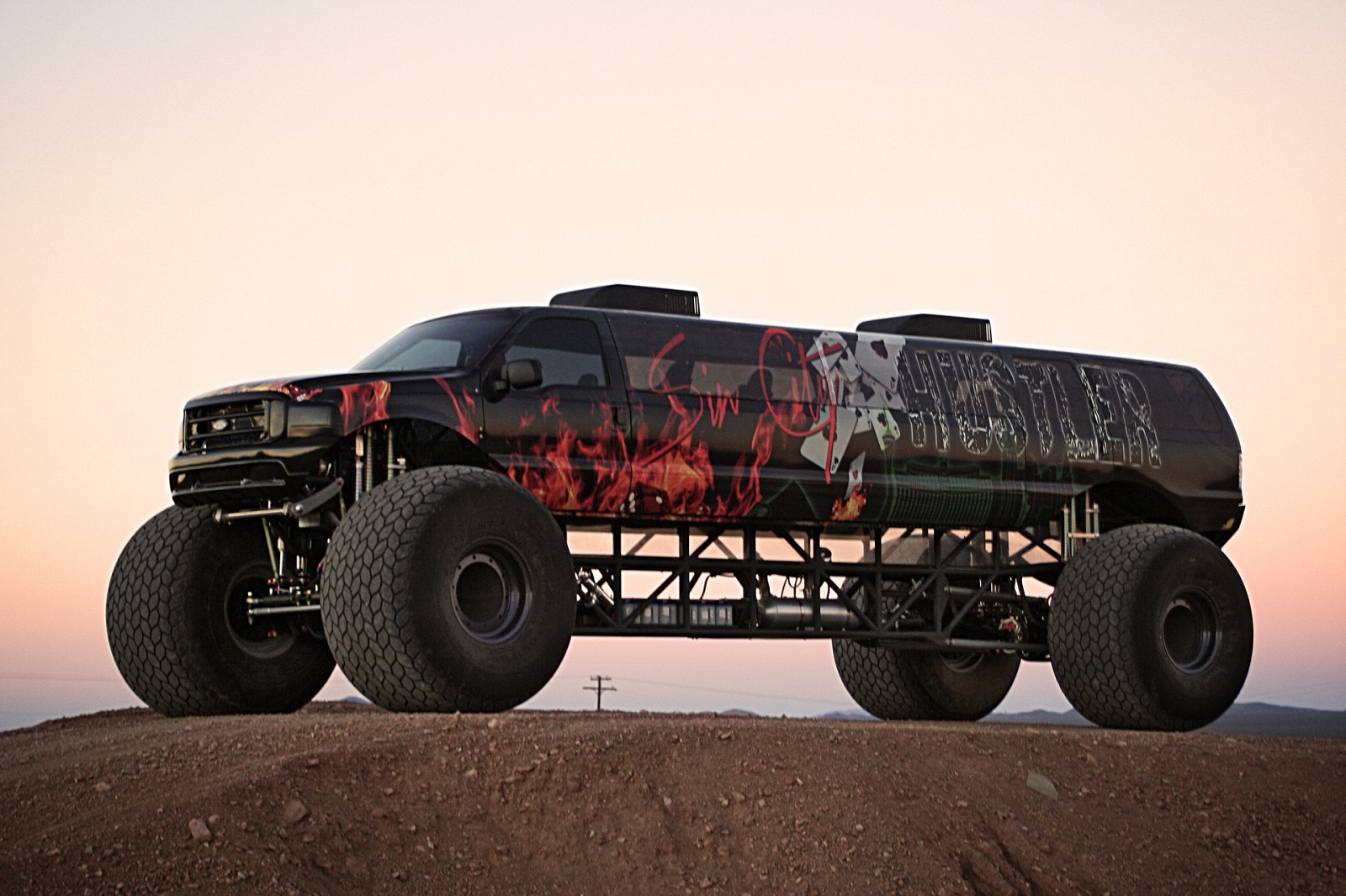 'Sin City Hustler' Is A 1M Ford Excursion Monster Truck Street Legal