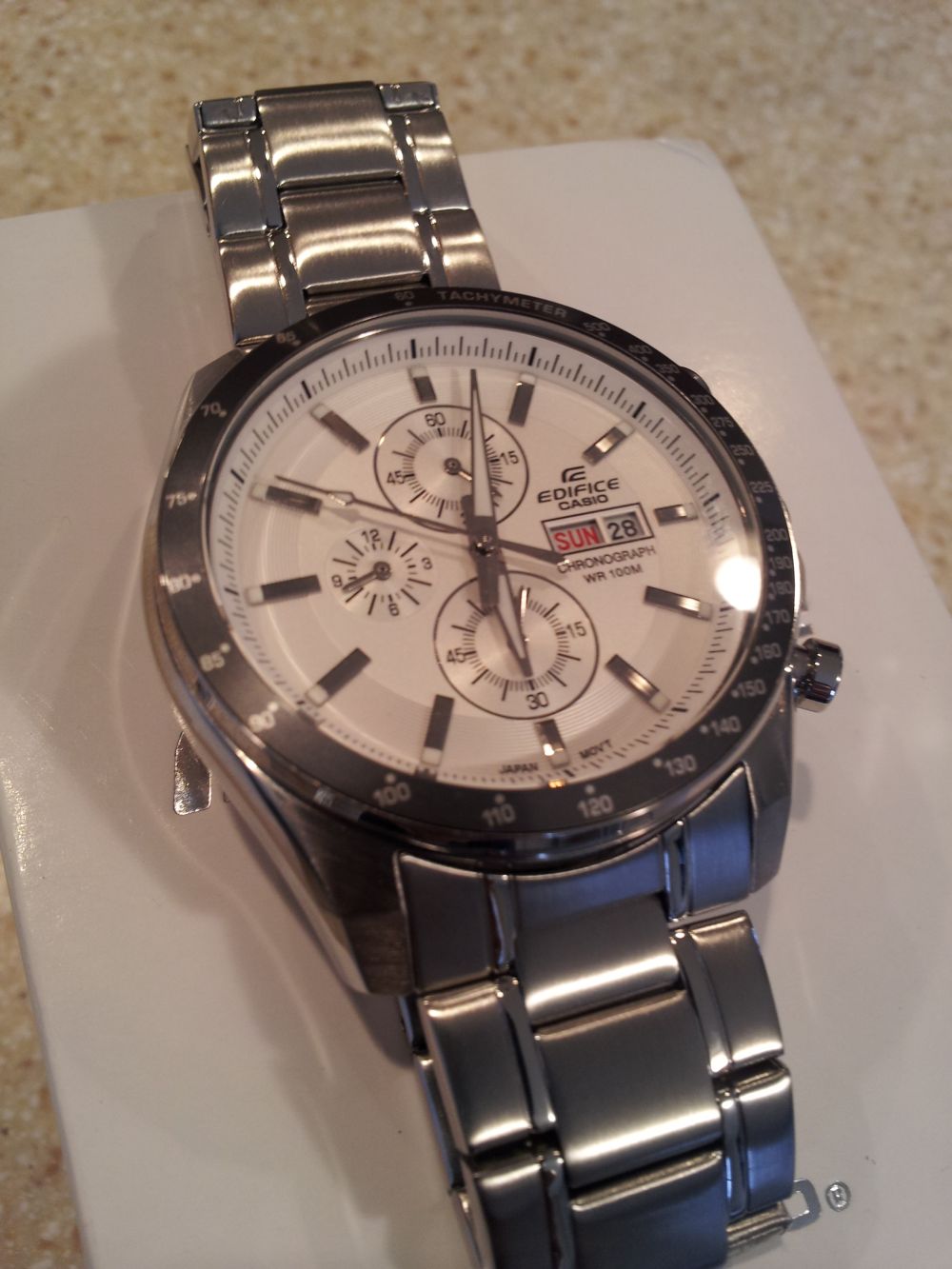 white face chronograph