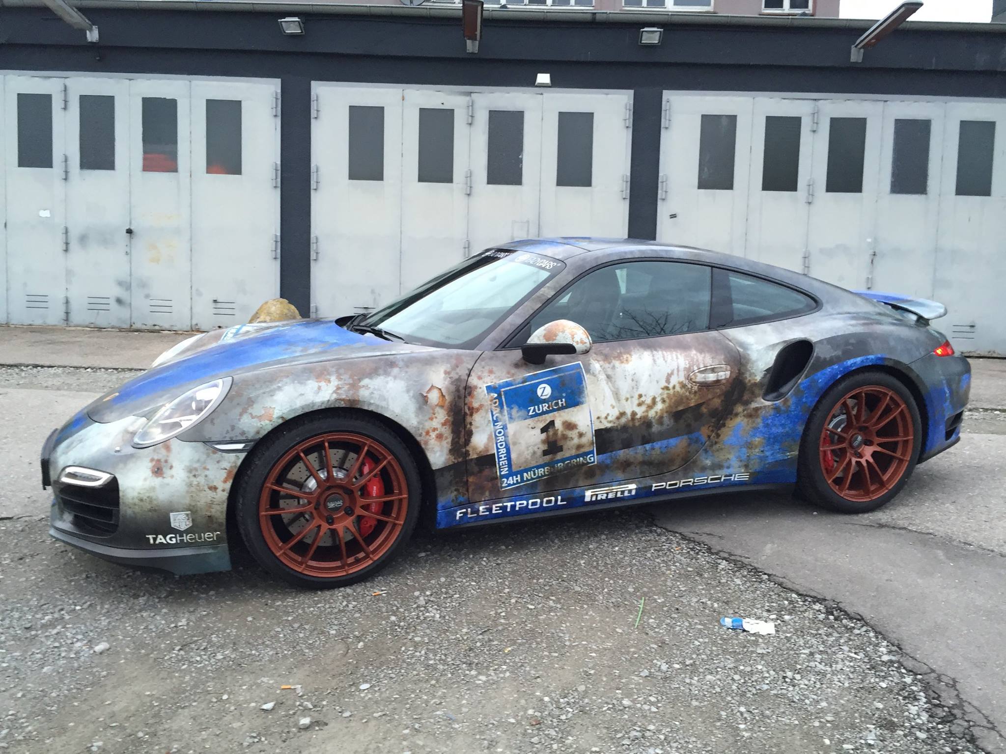 Porsche 911 Turbo Gets Rusty Wrap Salutes Barn Find Time